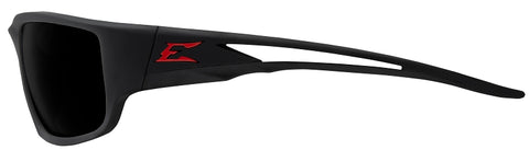 Edge TSK236 Polarized Safety Glasses, Unisex, Polycarbonate Lens, Full Frame, Nylon Frame, Matte Black Frame