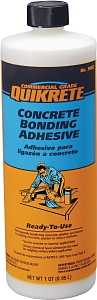 Quikrete 9902-14 Bonding Adhesive, Liquid, Vinyl Acetate, White, 1 qt Bottle