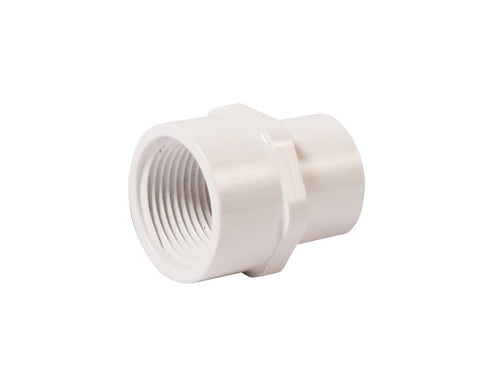 IPEX 435990 Pipe Adapter, 3/4 x 1 in, Slip x FPT, PVC, White, SCH 40 Schedule, 450 psi Pressure