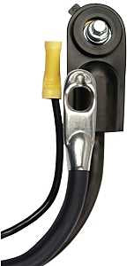 CCI Maximum Energy 32-4L Battery Cable with Lead Wire, 4 AWG Wire, Black Sheath