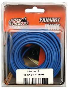 Road Power 55668233/16-1-12 Electrical Wire, 16 AWG Wire, 1-Conductor, 25/60 VAC/VDC, Copper Conductor, Blue Sheath