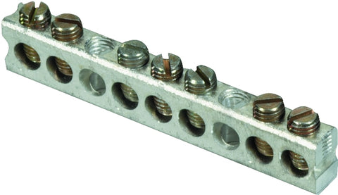 Square D PK9GTACP Ground Bar Kit, 0.32 in L, 9-Terminal, Aluminum