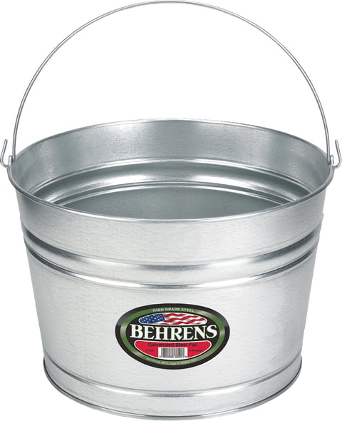 Behrens C17GS Scrub Pail, 4.25 gal Capacity, Galvanized Steel