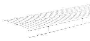 ClosetMaid 37300 Wire Shelf, 1-Level, 12 in L, 144 in W, Steel, White