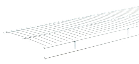 ClosetMaid 37300 Wire Shelf, 1-Level, 12 in L, 144 in W, Steel, White