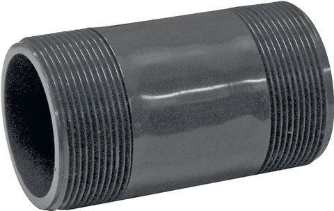 GENOVA P-2-4 Pipe Nipple, 2 in, PVC, SCH 80 Schedule, 4 in L