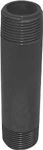 GENOVA P-34-5 Pipe Nipple, 3/4 in, NPT, PVC, Gray, SCH 80 Schedule, 5 in L