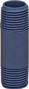 GENOVA P-12-6 Pipe Nipple, 1/2 in, NPT, PVC, Gray, SCH 80 Schedule, 6 in L