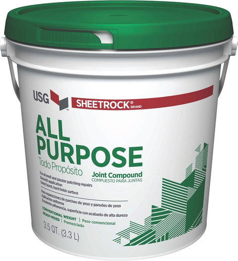 Sheetrock Plus 3 385140030 All Purpose Joint Compound, 1 gal Pail, White to Off-White Solid