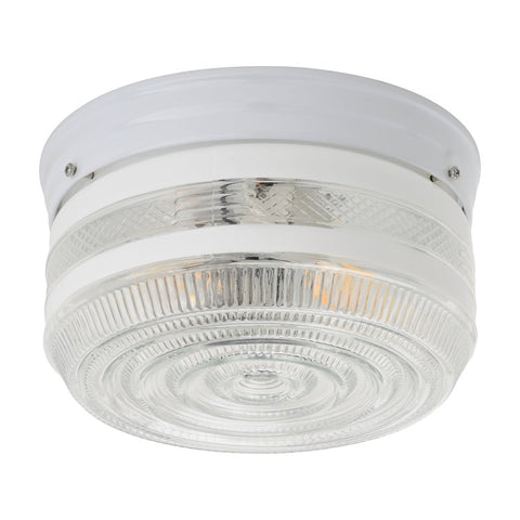 Boston Harbor F14WH02-8002CL3L Two Light Ceiling Fixture, 120 V, 60 W, 2-Lamp, A19 or CFL Lamp, White Fixture