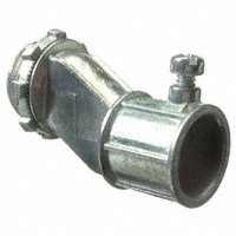 Halex 90371 EMT/Box Connector, 1/2 in Set Screw, Zinc, Each
