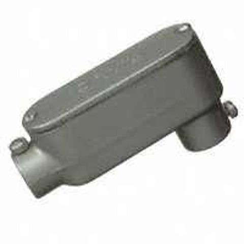 Halex 58705 Type LB EMT Conduit Body, 1/2 in Hub, Set Screw, Aluminum, Each