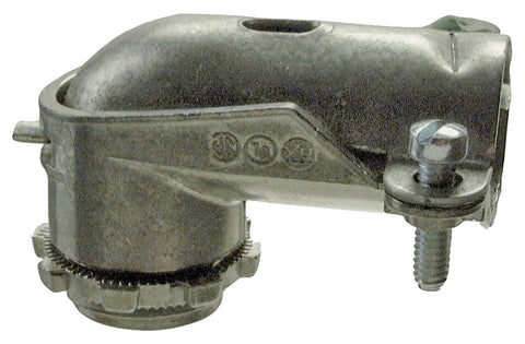 Halex 91100 Conduit Elbow, 90 deg, 3/8 in Flexible, Die Cast Zinc