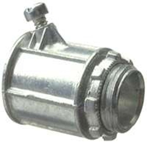 Halex 90481 Flex Connector, 1/2 in Set Screw, Zinc, 1/BAG