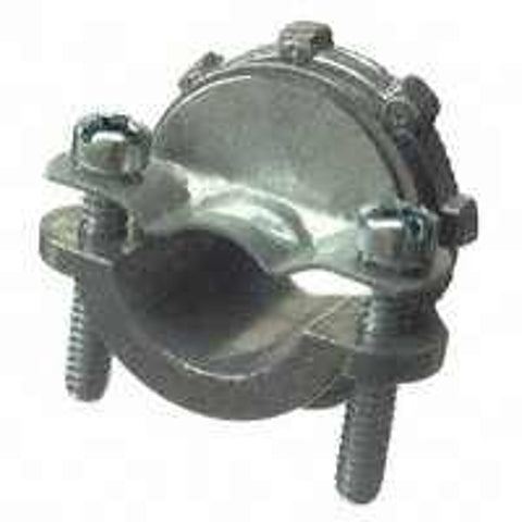 Halex 90514 Clamp Connector, 1-1/4 in, 2-1/8 in L, Zinc, 1/BAG