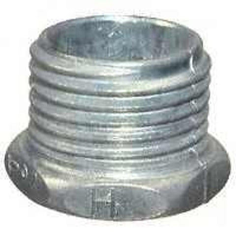 Halex 90702 Rigid Conduit Chase Nipple, 3/4 in Threaded, 1.29 in OD, Zinc, 1/BAG