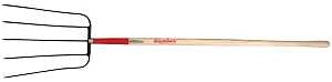 Razor-Back 73141 Barley Fork, Oval Tine, Steel Tine, Wood Handle, Straight Handle, 63-1/2 in L Handle