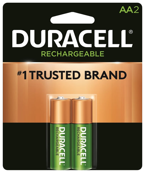Duracell 66153 Battery, 2000 mAh, AA Battery, Nickel-Metal Hydride, Rechargeable