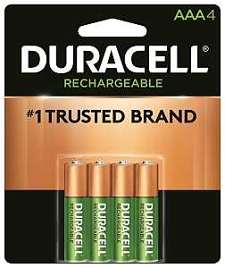 Duracell 66160 Battery, 1.2 V Battery, 700 mAh, AAA Battery, Nickel-Metal Hydride, Rechargeable