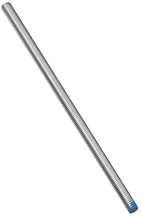 National Hardware N179-622 Threaded Rod, 1/2-13 Thread, 72 in L, A Grade, Steel, Zinc, UNC Thread