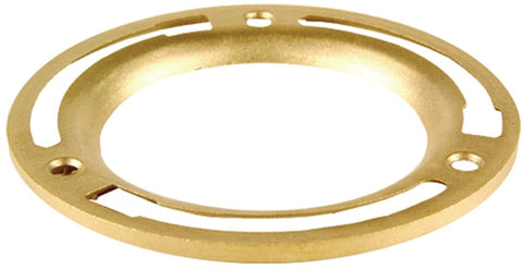 Oatey 43551 Replacement Closet Flange Ring, 4 in Connection, Brass, For: 4 in Closet Flanges