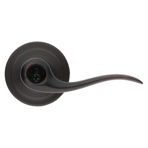Kwikset Signature Series 740TNL 11PSMTCP Entry Lever, Venetian Bronze, Zinc, Residential, Re-Key Technology: SmartKey