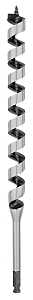 Irwin 3043014 Auger Drill Bit, 1-1/8 in Dia, 17 in OAL, Twist Flute, 1-Flute, 7/16 in Dia Shank