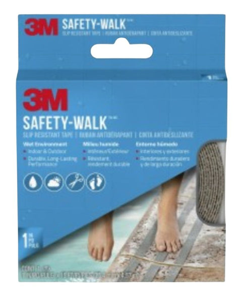 3M 7646 Tread, 180 in L, 1 in W, Gray, ADA Compliant