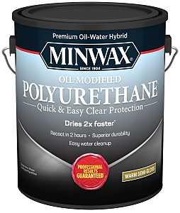Minwax 710320000 Polyurethane, Semi-Gloss, Liquid, Clear, 1 gal, Can, Pack of 2