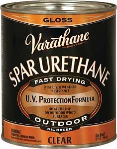 Varathane 9241H Spar Urethane Paint, Gloss, Liquid, Clear, 1 qt, Can