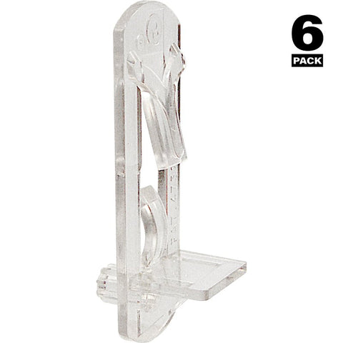 Prime-Line R 7316 Locking Shelf Peg, Plastic, Pack of 6