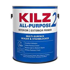 Kilz 20041 Exterior Primer, White, 1 gal, Can, Pack of 4