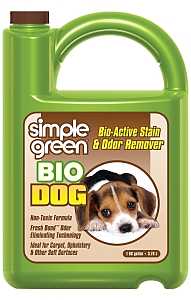 Simple Green 2010000415302 Bio Dog Stain and Odor Remover, Liquid, Fresh, 1 gal, Pack of 4