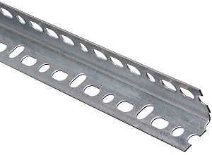 National Hardware 4021BC Series N341-156 Slotted Angle Stock, 1-1/4 in L Leg, 72 in L, 0.047 in Thick, Steel, Galvanized