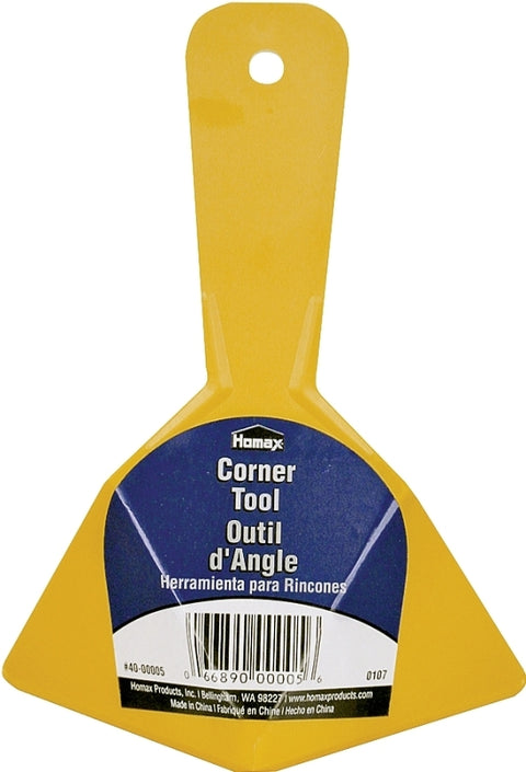 Homax EZ-SEAMER Series 40-00005 Corner Tool, Plastic Blade, Straight Blade, Polypropylene Handle