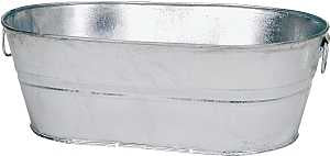 Behrens 0-0V Wash Tub, 5.5 gal Capacity, Steel