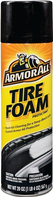 Armor All 40320 Tire Foam Protectant, 20 oz, Aerosol Can, Liquid