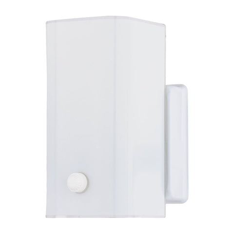 Boston Harbor V89WH01-4411H Wall Light Fixture, 75 W, 1-Lamp, A19 or CFL Lamp, Steel Fixture, White Fixture