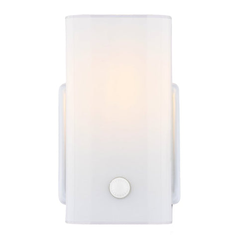 Boston Harbor V89WH01-4411H Wall Light Fixture, 75 W, 1-Lamp, A19 or CFL Lamp, Steel Fixture, White Fixture