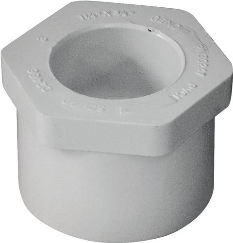 IPEX 435650 Reducing Bushing, 1-1/4 x 1/2 in, Spigot x Socket, PVC, SC ...
