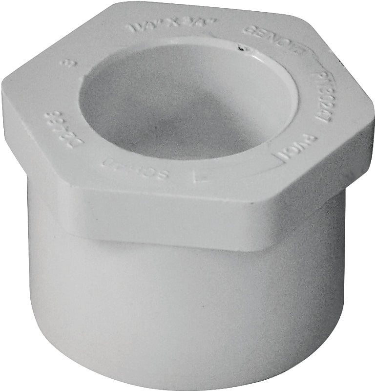 IPEX 435651 Reducing Bushing, 1-1/4 x 3/4 in, Spigot x Socket, White ...