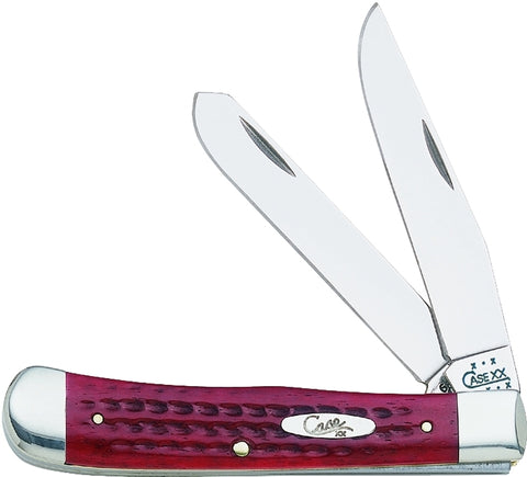 Case 783 Folding Pocket Knife, 3-1/4 in Clip, 3.27 in Spey L Blade, Stainless Steel Blade, 2-Blade, Red Handle