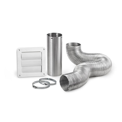 Lambro 1379W-R Wall Louvered Vent Kit, Plastic, White, 5/BX