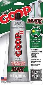 Amazing Goop II MAX 801400 Ultimate Repair Glue, Clear, 2 fl-oz, Tube