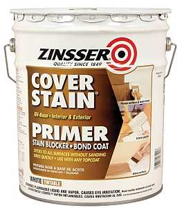 Zinsser 03500 Primer, Flat/Matte, White, 5 gal