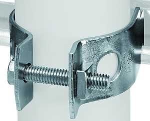 SuperStrut Z702 21/2EG-10 Pipe Clamp, Steel, Electro-Galvanized