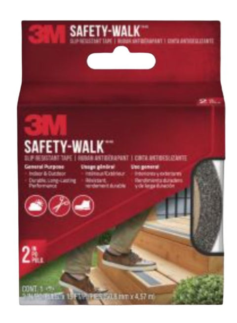 3M 7635NA Tread, 15 ft L, 2 in W, Black, ADA Compliant