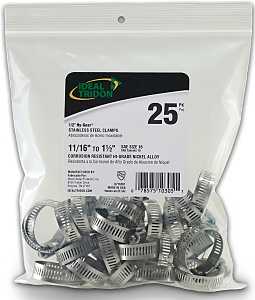 Ideal-Tridon Hy-Gear 67-6 Series 6716550 Worm Gear Hose Clamp, Stainless Steel