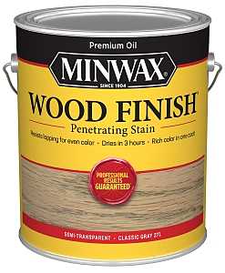 Minwax Wood Finish 710980000 Wood Stain, Classic Gray, Liquid, 1 gal, Can, Pack of 2