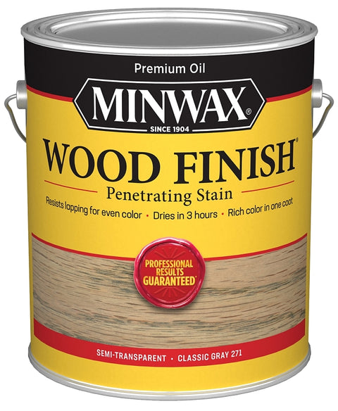 Minwax Wood Finish 710980000 Wood Stain, Classic Gray, Liquid, 1 gal, Can, Pack of 2